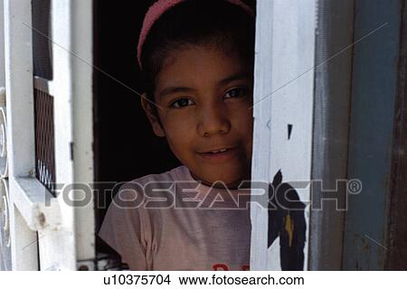 Picture - kid, mexican, child, girl, hispanic, portrait. Fotosearch