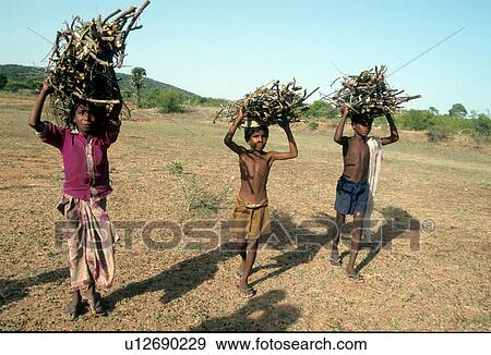 Stock Photo - labor, person, india, 5016, children, people. Fotosearch