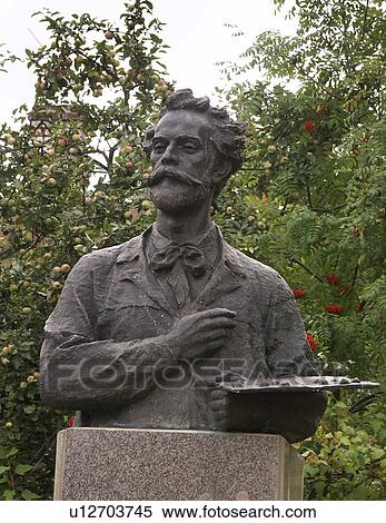 Stock Photography - levitan, person, bust, russia, 7913, people. Fotosearch