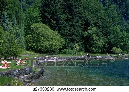 luzern, enjoy, spelled, lucerne, lake, sunbathers View Large Photo Image Stock Photograph - luzern, enjoy, spelled, lucerne, lake, sunbathers. Fotosearch