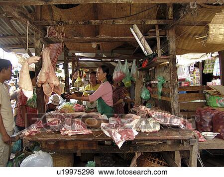 market, person, stall, butchers, cambodia, people View Large Photo Image Stock Photo - market, person, stall, butchers, cambodia, people. Fotosearch