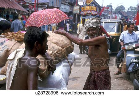 Stock Photograph - men, person, transport, india, 5230, people. Fotosearch