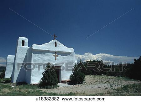 mexico, church, new, white, painted, adobe View Large Photo Image Stock Image - mexico, church, new, white, painted, adobe. Fotosearch