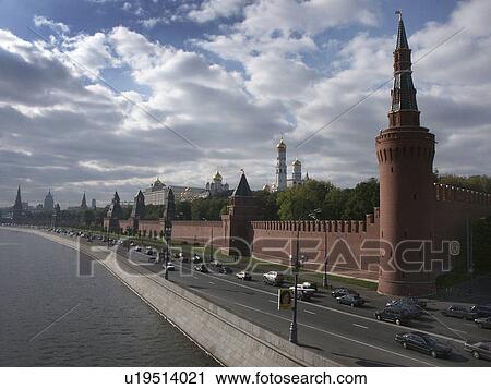 Stock Image - moscow, person, kremlin, russia, 7874, people. Fotosearch