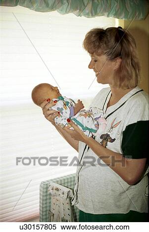 Stock Photography - newborn, kid, mother, images, daughter, child. Fotosearch