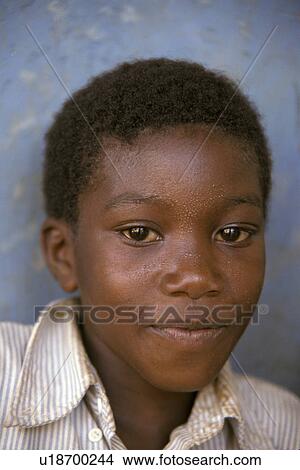 Picture - nyassa, person, metangula, boy, mozambique, people. Fotosearch