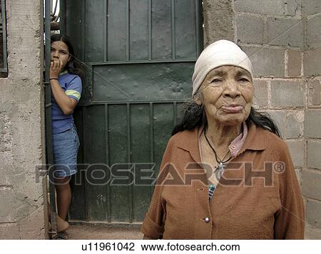 Stock Image - old, people, elderly, honduras, person, woman. Fotosearch