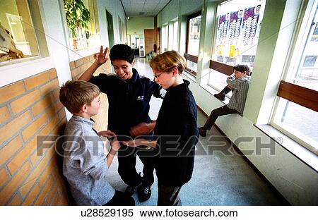 Stock Photography - peer, group, hall, teens, friends, school. Fotosearch