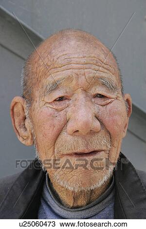 Stock Image - person, old, elderly, china, people. Fotosearch