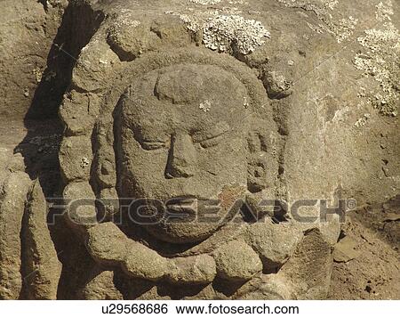 Stock Photograph - person, stone, carved, honduras, people. Fotosearch