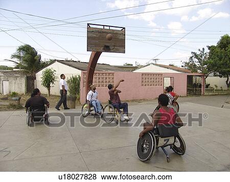 Stock Photo - physically, sport, nicaragua, basketball, person, people. Fotosearch
