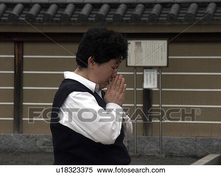 praying, people, japan, women, person, love View Large Photo Image Stock Photography - praying, people, japan, women, person, love. Fotosearch