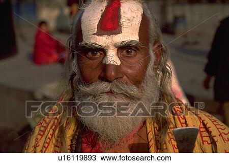 religious, painted, male, nepalese View Large Photo Image Stock Image - religious, painted, male, nepalese. Fotosearch