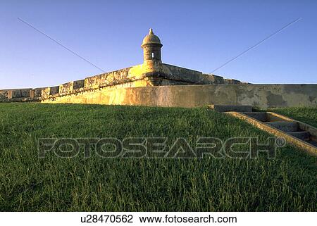 Stock Image - rico, castle, puerto, juan, san, art. Fotosearch