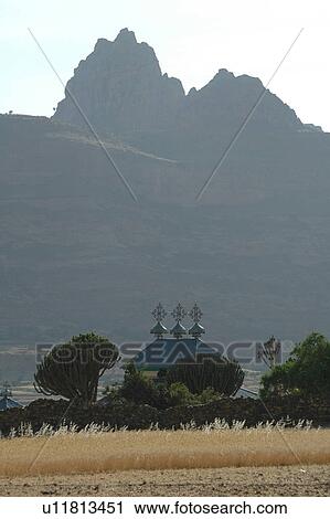 Stock Image - rock, people, orthodox, ethiopia, person, background. Fotosearch
