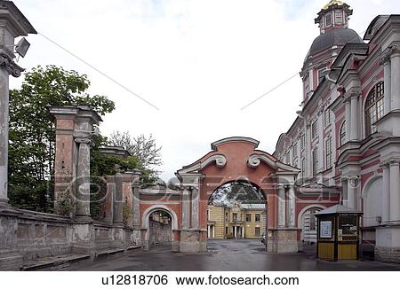 Stock Photograph - saint, person, monastery, nevsky, russia, people. Fotosearch