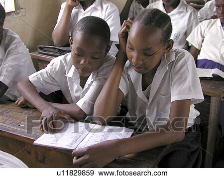 Stock Photo - secondary, person, mtakuju, tanzania, school, people. Fotosearch
