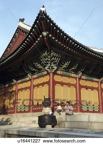 Stock Photo - seoul, person, palace, royal, korea, people. Fotosearch