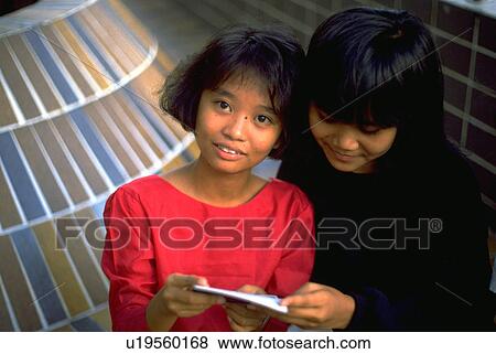 singapore, asian, teenagers, girls, people View Large Photo Image Stock Photo - singapore, asian, teenagers, girls, people. Fotosearch
