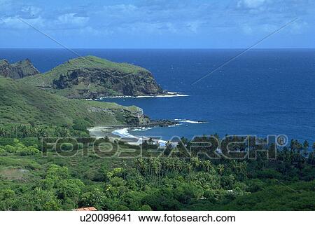 Stock Image - society, ua, vegetation, island, pou, profile. Fotosearch