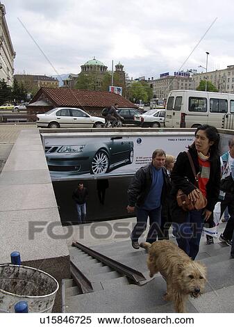 Stock Photography - sofia, person, entrance, subway, bulgaria, people. Fotosearch