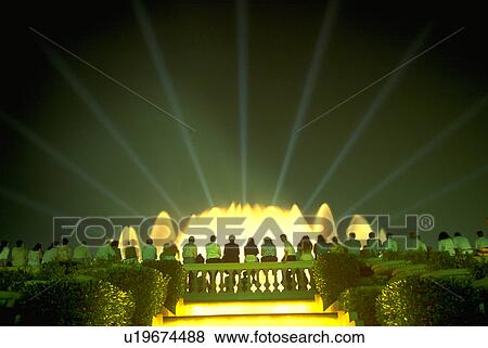 Stock Photo - spain, people, barcelona, fountain, beauty, abstract. Fotosearch