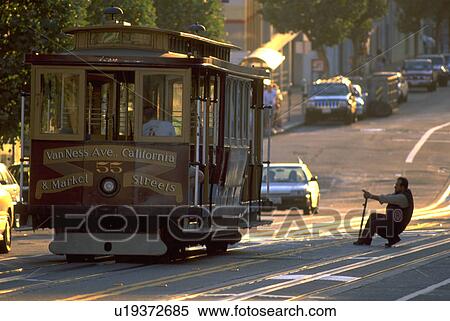Stock Photography - street, cable, cables, shifting, driver, car. Fotosearch