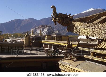 temple, tibet, jokhang, view, china, 3690 View Large Photo Image Stock Image - temple, tibet, jokhang, view, china, 3690. Fotosearch