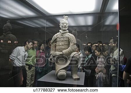 terracotta, person, admire, tourists, china, people View Large Photo Image Stock Photo - terracotta, person, admire, tourists, china, people. Fotosearch