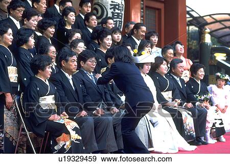 traditional, party, wearing, japanese, people, wedding View Large Photo Image Stock Photo - traditional, party, wearing, japanese, people, wedding. Fotosearch