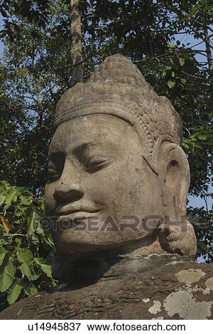 Stock Photo - up, person, leading, heads, cambodia, people. Fotosearch