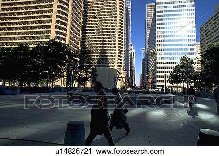 Stock Image - urban, philadelphia, modern, skyscrapers, pa, downtown. Fotosearch