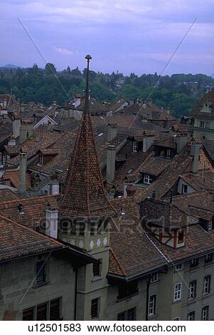 view, rooftops, tile, red, aerial View Large Photo Image Stock Image - view, rooftops, tile, red, aerial. Fotosearch