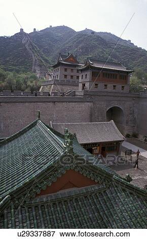 Stock Photo - wall, person, great, china, 7168, people. Fotosearch