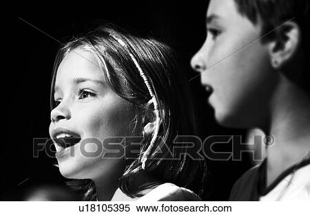 white, kids, children, singing, black View Large Photo Image Stock Photography - white, kids, children, singing, black. Fotosearch