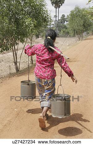 Picture - women, water, person, fitness, people, woman. Fotosearch