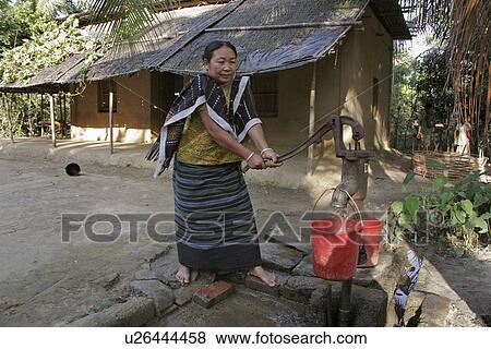 Stock Photo - women, water, person, hand, people, woman. Fotosearch