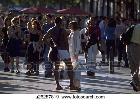 worlds, walking, champselysees, encounter, friends, people View Large Photo Image Stock Photo - worlds, walking, champselysees, encounter, friends, people. Fotosearch