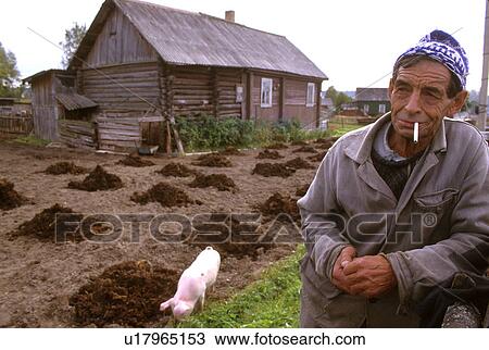 Stock Image - year, person, 77, russia, 3194, people. Fotosearch