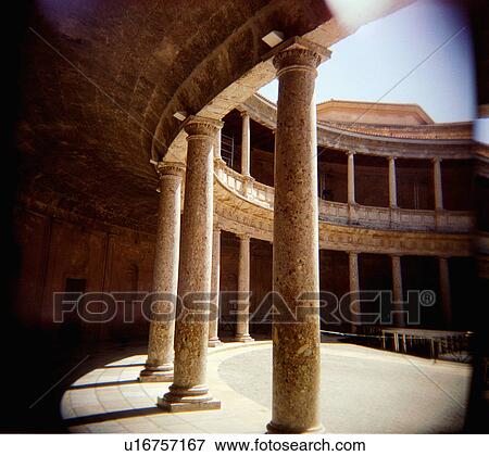 Stock Photo - acheives, granada, camera, holga, spain, alhambra. Fotosearch