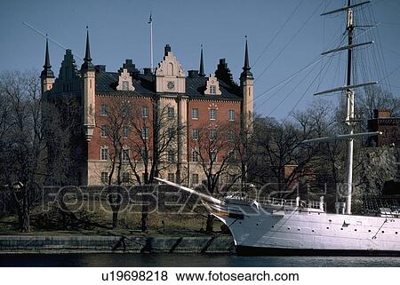 Stock Photo - adverse, vessel, sweden, stockholm, docked, sailing. Fotosearch