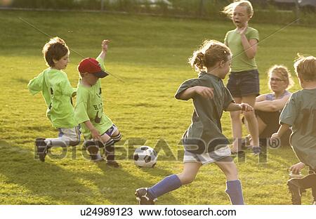age, game, soccer, enjoying, kids View Large Photo Image Stock Image - age, game, soccer, enjoying, kids. Fotosearch