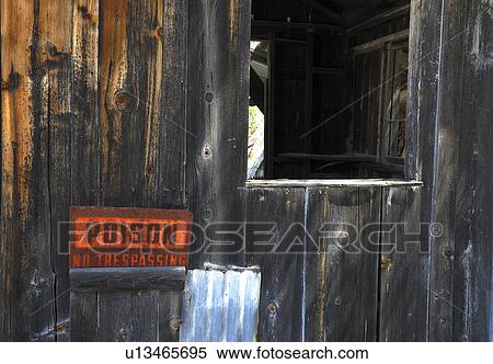 Stock Photography - arizona, abandoned, southern, building, mining, sign. Fotosearch