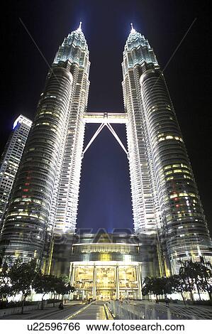 Stock Photograph - assembly, towers, arrangement, architecture, malaysia, petronas. Fotosearch