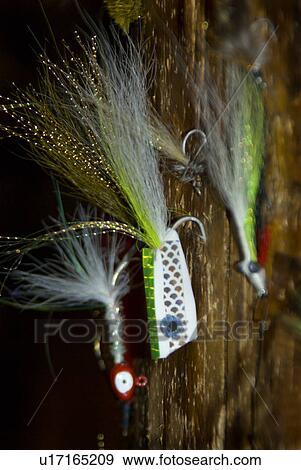 Stock Photo - bait, log, lure, fishing, fly, flies. Fotosearch