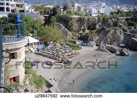 Stock Image - beach, sol, costa, spains, secluded. Fotosearch