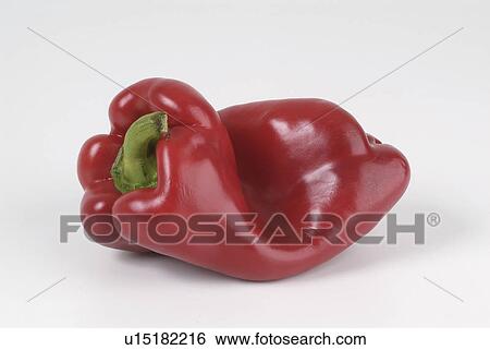 Stock Photograph - bell, background, white, pepper, red. Fotosearch