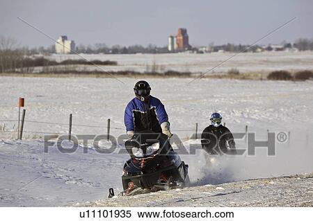 bethune, winter, skidoo, skidooing View Large Photo Image Stock Photography - bethune, winter, skidoo, skidooing. Fotosearch