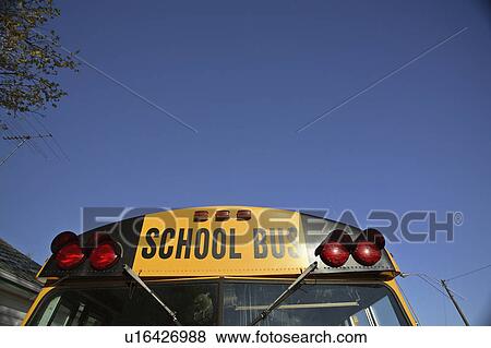 bus, valley, crane, parked, school View Large Photo Image Stock Photo - bus, valley, crane, parked, school. Fotosearch