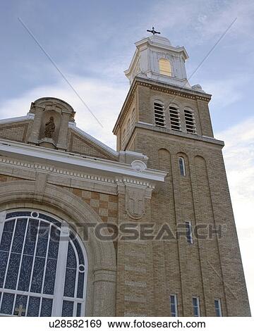canada, gravelbourg, saskatchewan, scenic, cathedral, exterior View Large Photo Image Stock Photo - canada, gravelbourg, saskatchewan, scenic, cathedral, exterior. Fotosearch